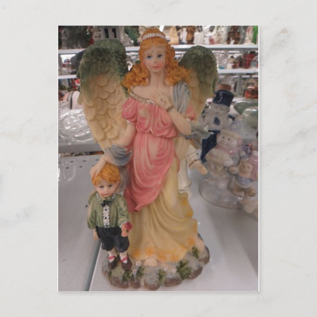 Postal Ángel y niño (Anverso)