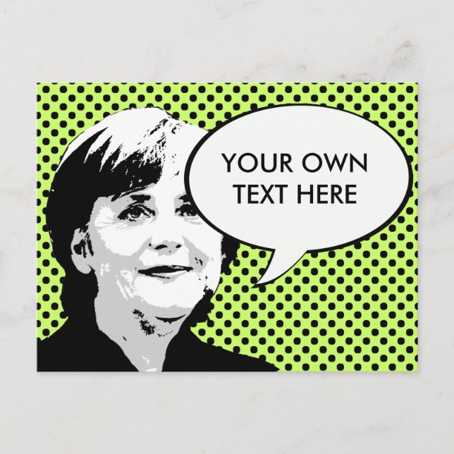 Postal Angela Merkel (Anverso)