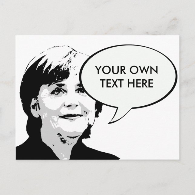 Postal Angela Merkel (Anverso)