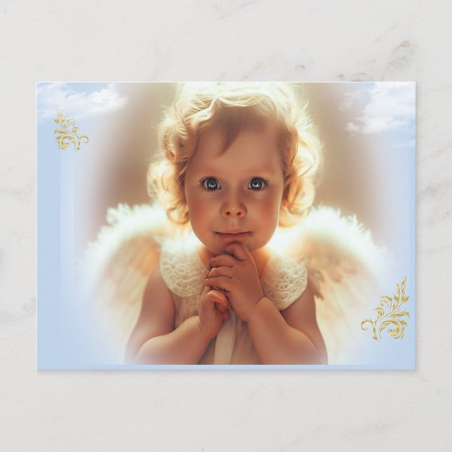 Postal Ángeles Bebés (Anverso)