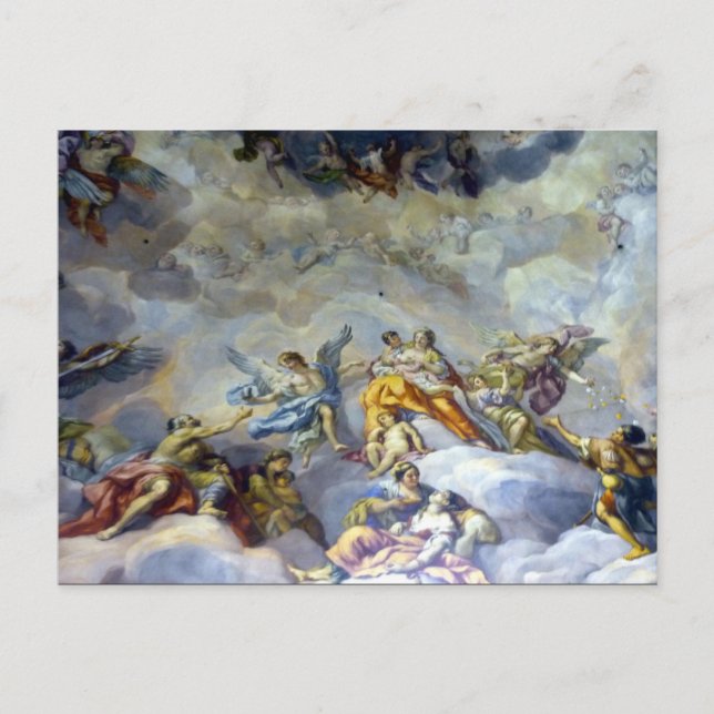 Postal ángeles de fresco (Anverso)