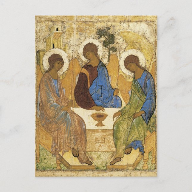 Postal Ángeles En La Trinidad Mamre (Anverso)