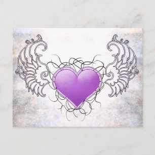 Postal Angelic Crystal púrpura