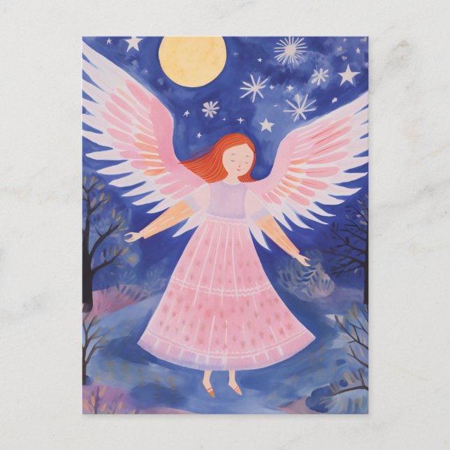 Postal Angelito adorable (Anverso)