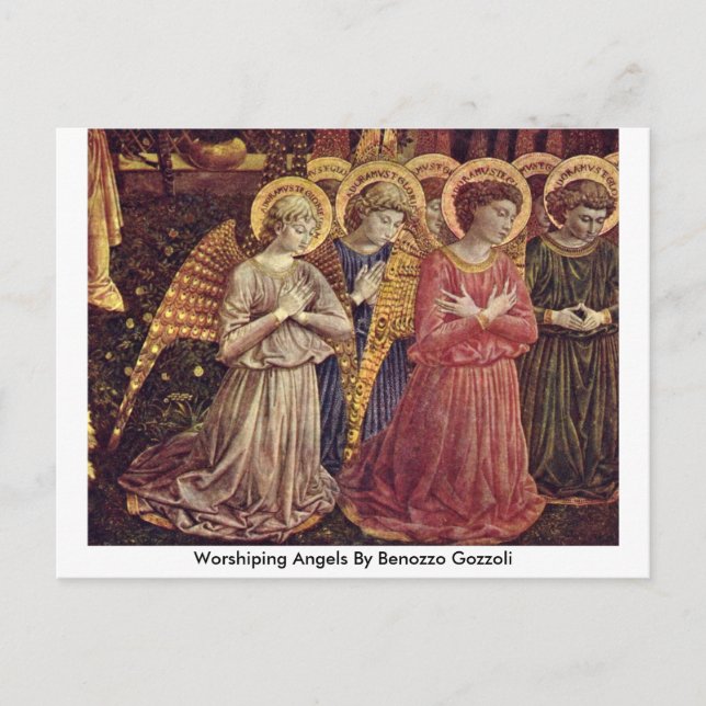 Postal Angels De Benozzo Gozzoli (Anverso)