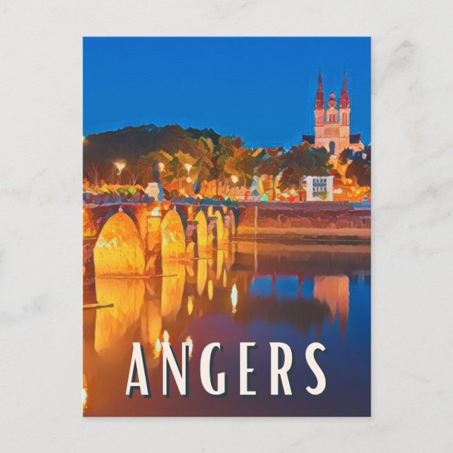 Postal Angers Photo Vintage  (Anverso)
