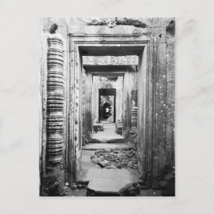 Postal Angkor Camboya, puertas Preah Khan