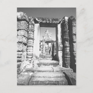 Postal Angkor Camboya, templo previo a la rebelión