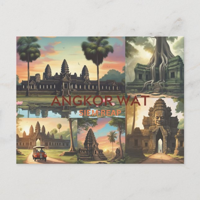 postal Angkor Wat (Anverso)