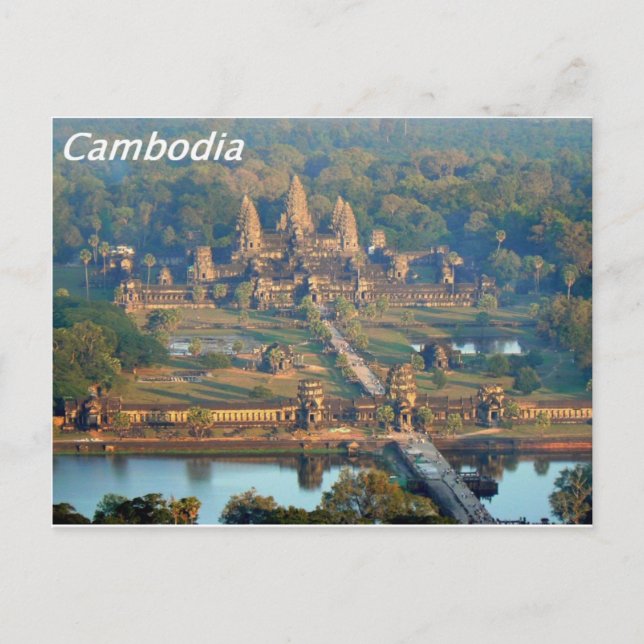 Postal -Angkor-WAT-Angie. (Anverso)