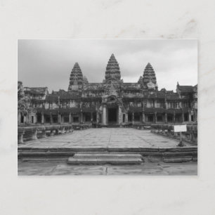 Postal Angkor Wat B&W