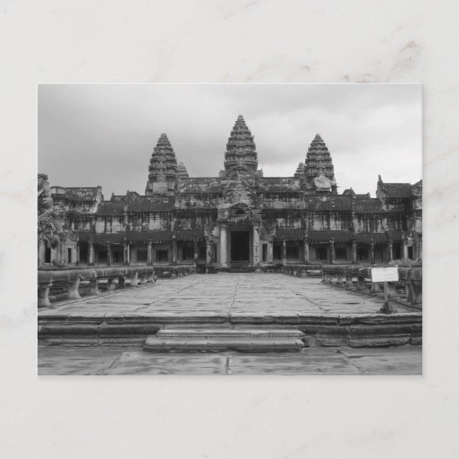 Postal Angkor Wat B&W (Anverso)