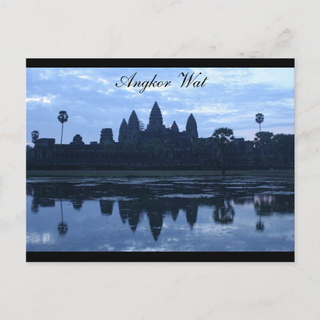 Postal angkor wat blue (Anverso)