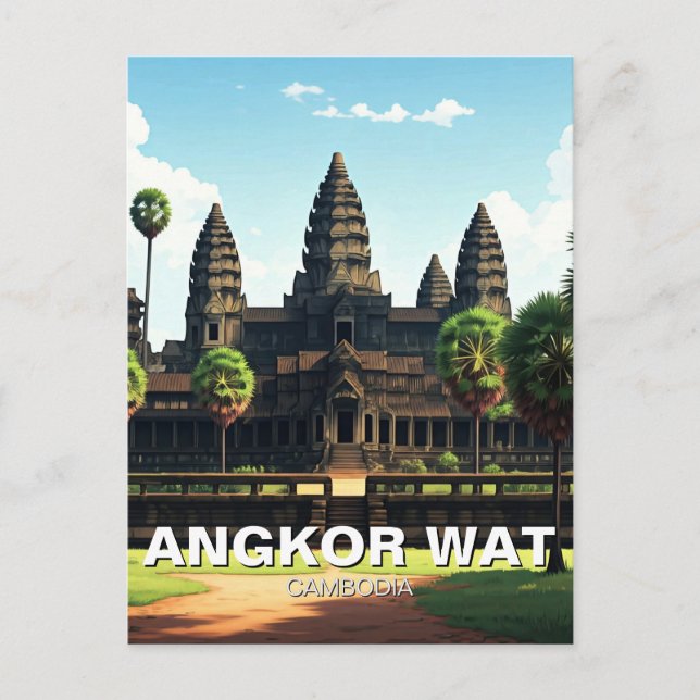 Postal Angkor Wat Cambodia (Anverso)