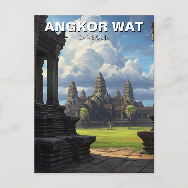 Postal Angkor Wat Cambodia (Anverso)