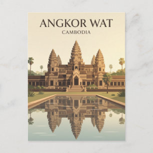 Postal Angkor Wat Camboya