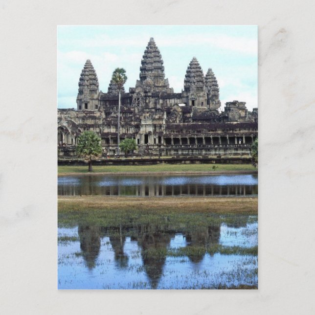 Postal Angkor Wat Camboya Fotografía de viaje por templo (Anverso)