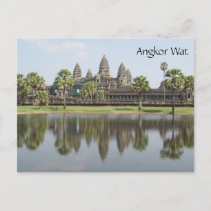 Postal angkor wat reflejado