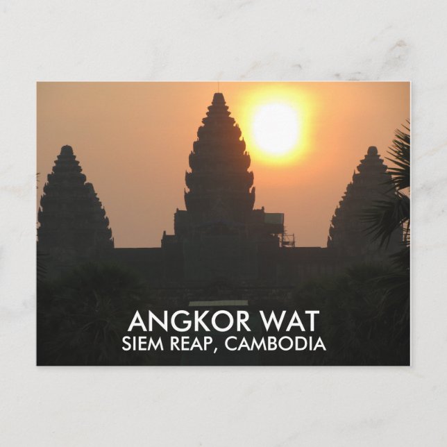Postal Angkor Wat Temple Sunrise Siem Reap Camboya Asia (Anverso)