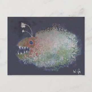 Postal ¿Angler Fish? ¿O un blob con dientes?