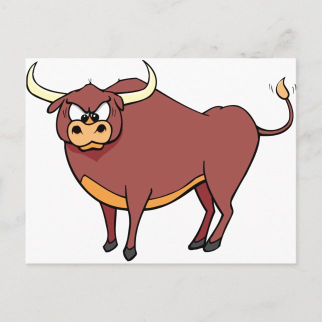 Postal Angry Bull Personalizado (Anverso)