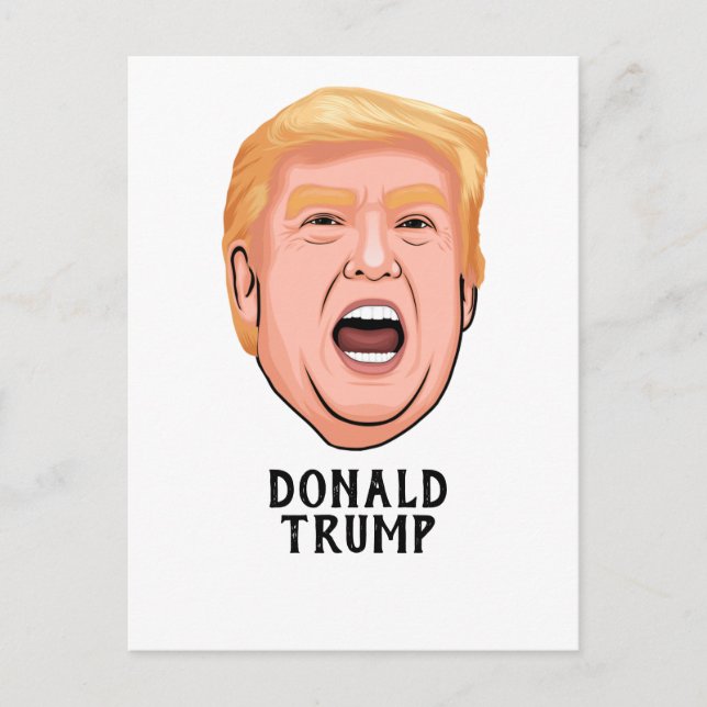 POSTAL ANGRY DONALD TRUMP PERSONALIZADO (Anverso)