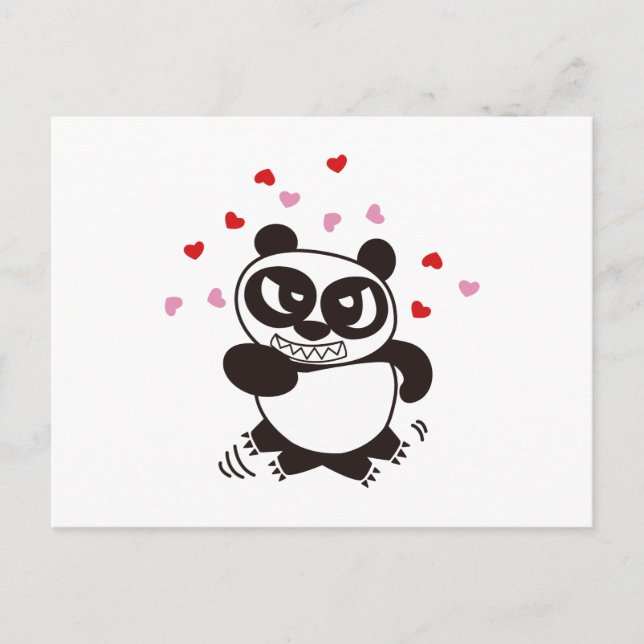 Postal Angry Face Panda 32 (Anverso)