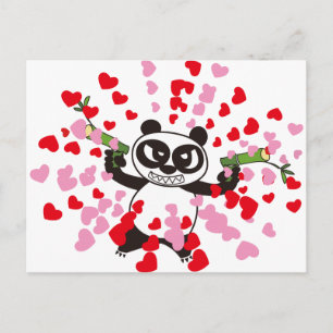 Postal Angry Face Panda Love