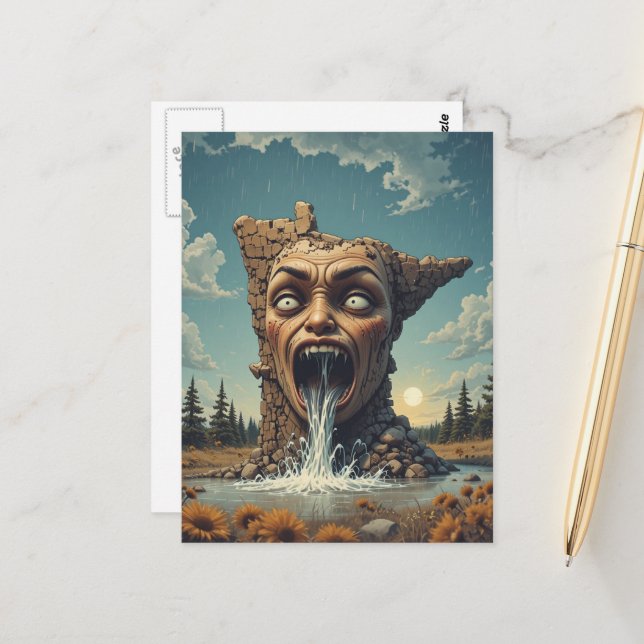 Postal Angry Minnesota Boundary Waters (Anverso/Reverso In Situ)