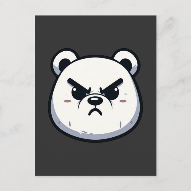 Postal Angry Polar Bear Design (Anverso)