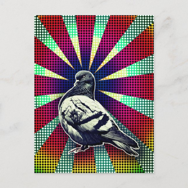 Postal Angry Postcard Pigeon (Anverso)