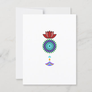 Postal Anhänger spirituell mit Lotusblüte