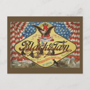 Postal ANHEUSER-BUSH Black & Tan