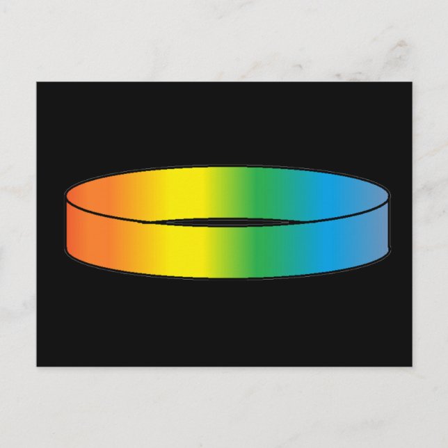 Postal Anillo arco iris (Anverso)