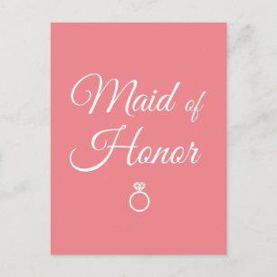 Postal Anillo de la doncella de honor
