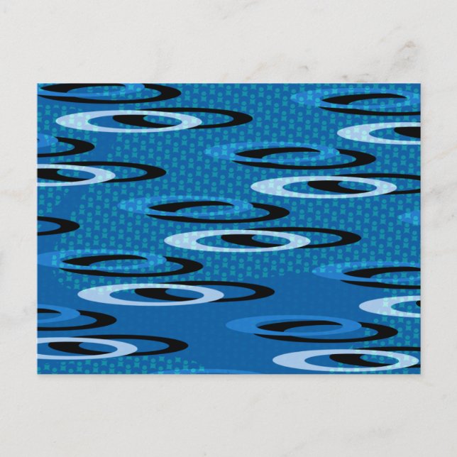 Postal Anillos azules (Anverso)