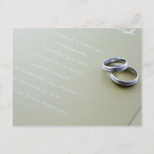 Postal anillos bodas