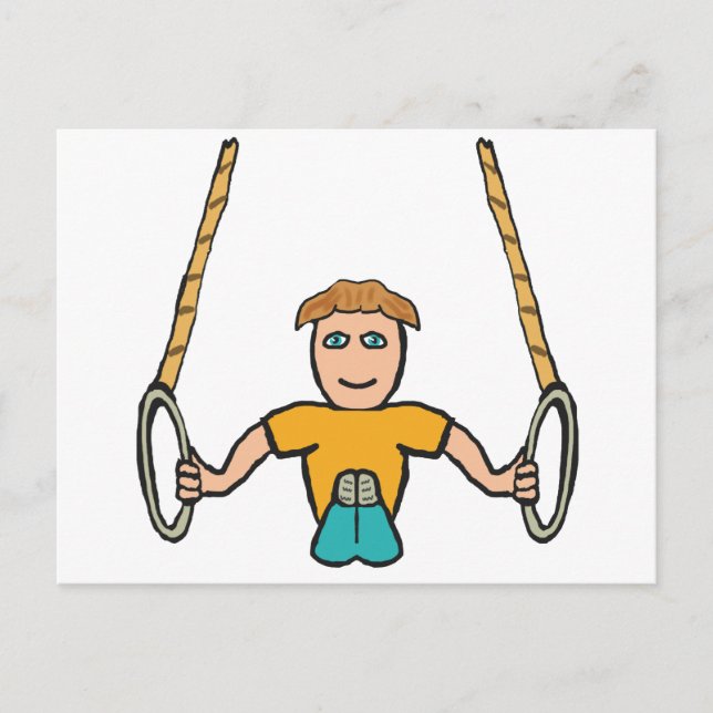 Postal Anillos Gimnásticos (Anverso)