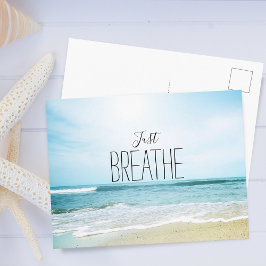 Postal Animación para respirar en la playa