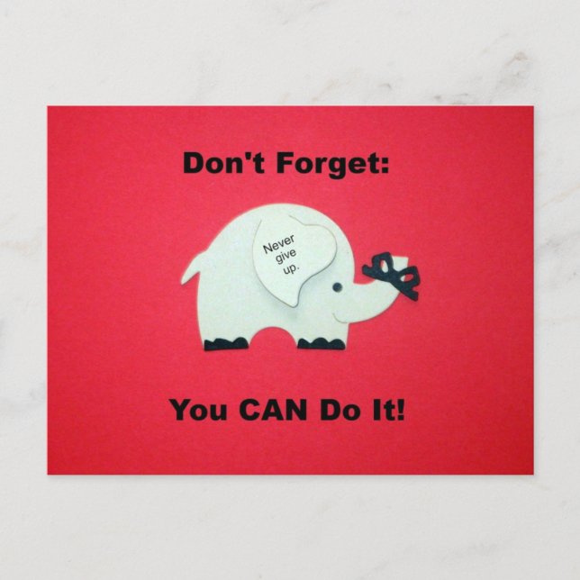 Postal Animación: ¡Puedes hacerlo! (Anverso)