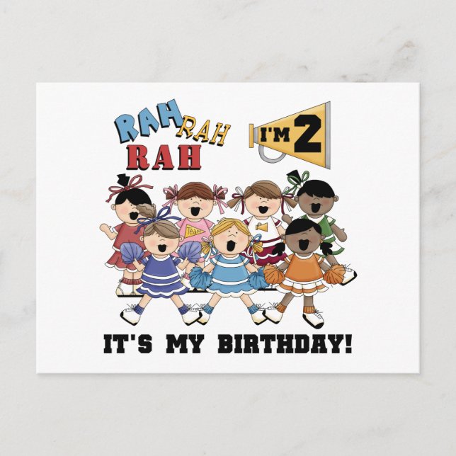 Postal Animadora camisetas y regalos de cumpleaños (Anverso)