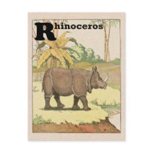 Animal alfabeto Rinoceronte