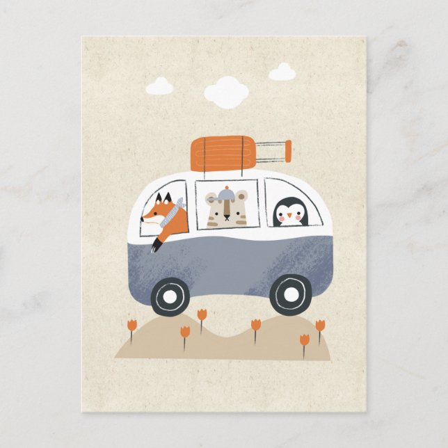 Postal Animal bus (Anverso)