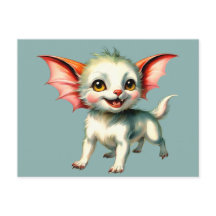 Postal animal de fantasía suave