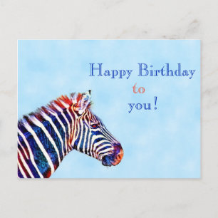 Postal animal del amante del feliz cumpleaños