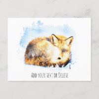 *~* Animal Red Fox Ap18 Artsy Art Wildlife Text