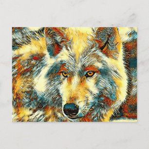 Postal AnimalArt_Lobo_004