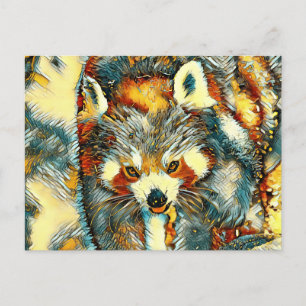 Postal AnimalArt_RedPanda_002
