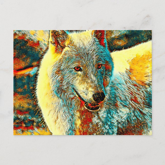 Postal AnimalArt_Wolf_009 (Anverso)