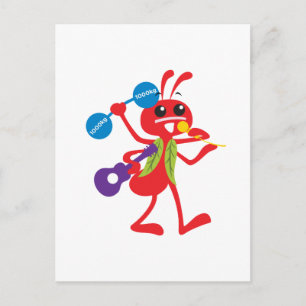 Postal Animales ABC Adam Ant